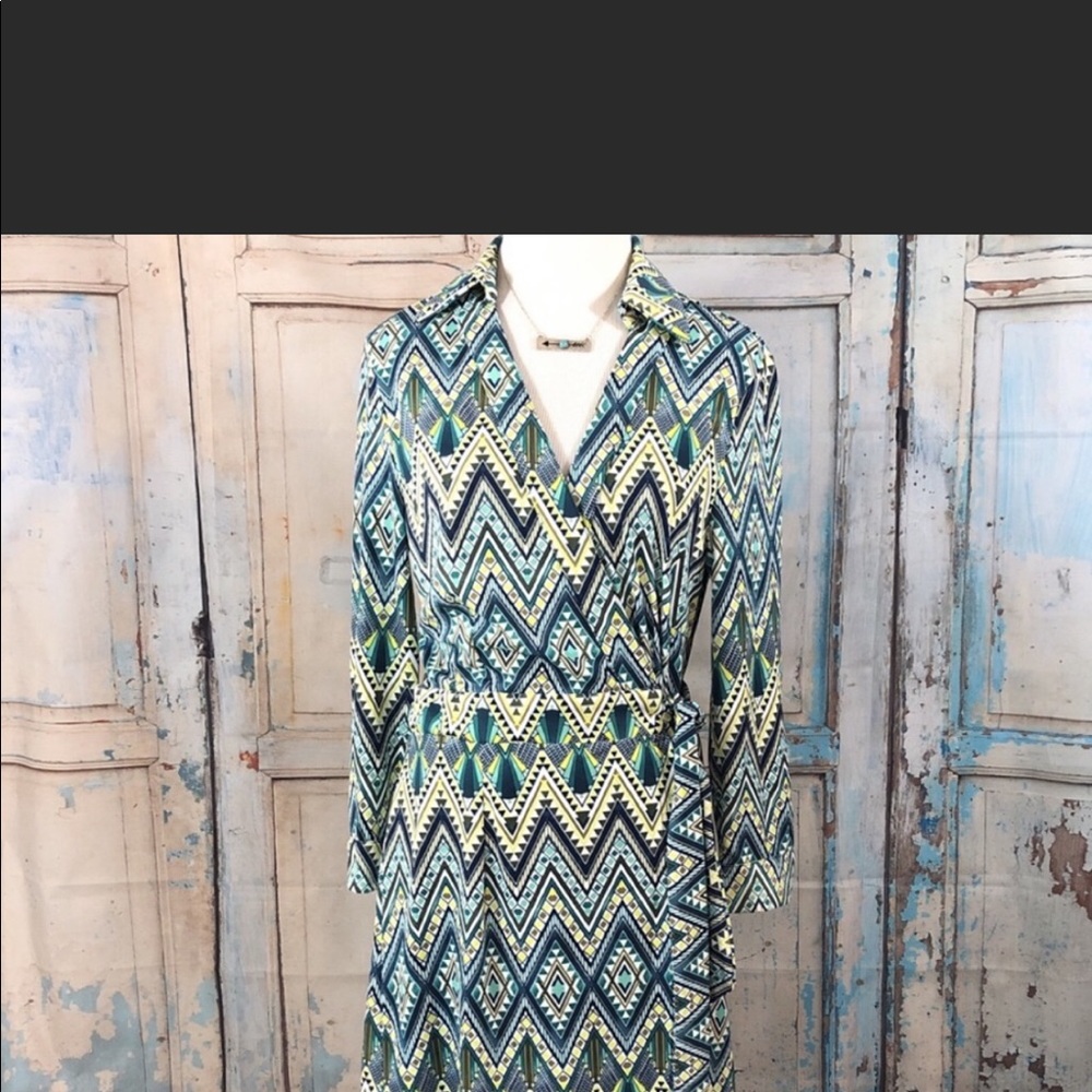 Patterned Aryeh Wrap Dress